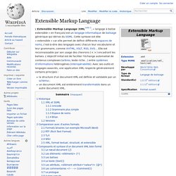 Extensible Markup Language