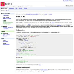 tycho - A small extensible programming language for the .net framework