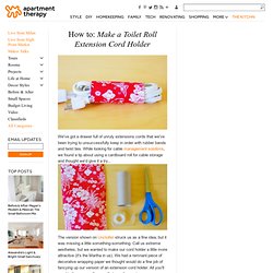 How to: Make a Toilet Roll Extension Cord Holder