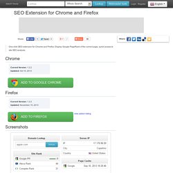 SEO Extension for Chrome and Firefox - SiteXy.com