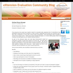 Evaluation Community Blog