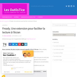 Fready. Une extension pour faciliter la lecture à l'écran