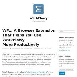 Workflowy - WFx Power Pack
