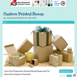 How Hair Extension Boxes Retail Essential For Stand Out Sales In Market?