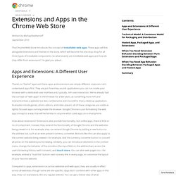 Extensions, Packaged Apps, and Hosted Apps in the Chrome Web Store - Chrome Web Store - Google Code