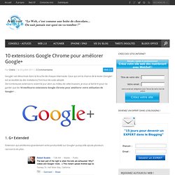 10 extensions Google Chrome pour améliorer Google+