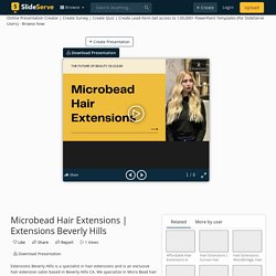 Microbead Hair Extensions