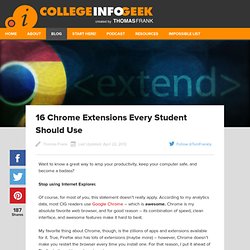 16 Chrome Extensions Every Student Should Use