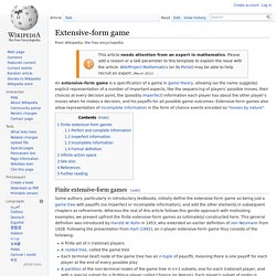 Extensive-form game