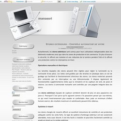 Stores extérieurs - Contrôle automatisé de votre environnement - manassri