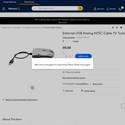 External USB Analog NTSC Cable TV Tuner DVR Adapter - Walmart.com