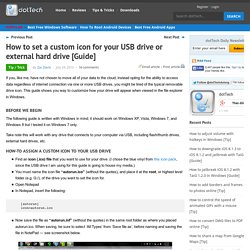 How to set a custom icon for your USB drive or external hard drive [Guide]