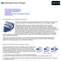 External Gear Pumps