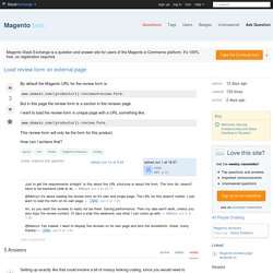 layout - Load review form on external page - Magento Stack Exchange