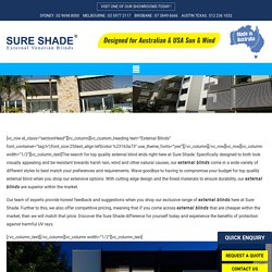 Find Out The Best External Blind In Sydney