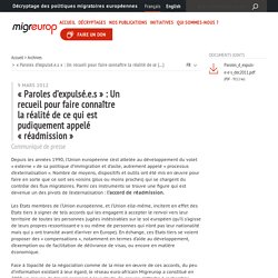 externalisation | « Paroles d’expulsé.e.s » : Un recueil pour faire connaître la réalité de ce qui est pudiquement appelé « réadmission »