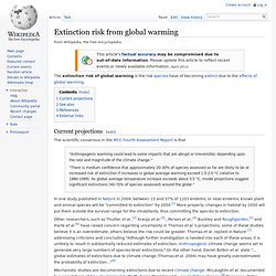 Extinction risk from global warming