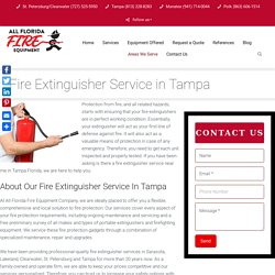 Fire Extinguisher Service in Tampa- All Florida Fire Equipment