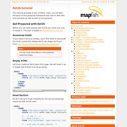 ExtJS tutorial — MapFish
