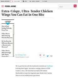 Extra-Crispy, Ultra-Tender Chicken Wings You Can Eat in One Bite