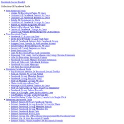 Extract Facebook Group Member Emails - Facebook Social Toolkit
