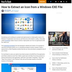 How to Extract an Icon from a Windows EXE File