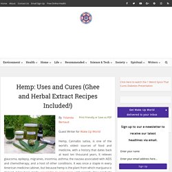 Hemp: Uses and Cures... Ghee and Herbal Extract Recipes Included!