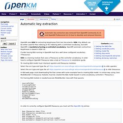Automatic key extraction - OpenKM Documentation