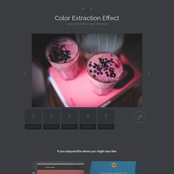 Color Extraction Effect with Vibrant.js