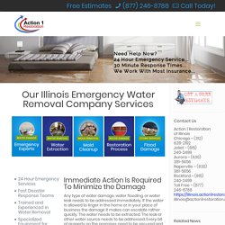 Water Removal Illinois and Water Extraction Illinois - Emergencies & Estimates