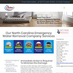 Water Removal North Carolina and Water Extraction North Carolina - Emergencies & Estimates