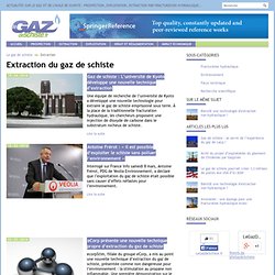 Extraction gaz de schiste - Page