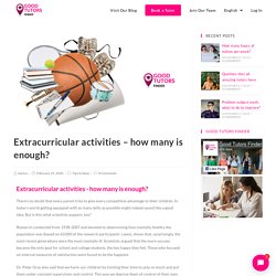 Extracurricular Activities – How Many Is Enough?