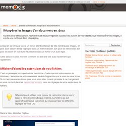 Extraire les images d’un document Word .docx - memoclic