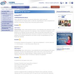 Exemple de test TFI / Le test TFI / Tests et préparation / France Site - ETS GLOBAL [France-fre]