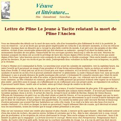 Extraits des lettres de Pline le Jeune