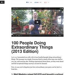 100 People Doing Extraordinary Things (2013 Edition)