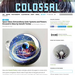 Space Glass: Extraordinary Solar Systems and Flowers Encased in Glass by Satoshi Tomizu