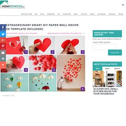 20 Extraordinary Smart DIY Wall Paper Decor [Free Template Included]