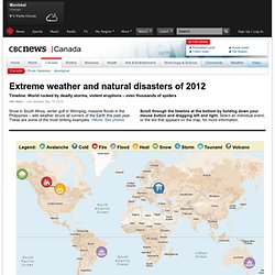 Extreme weather and natural disasters of 2012 - CBCNews.ca