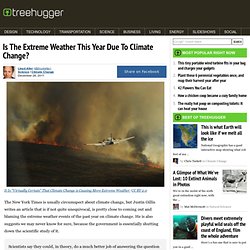 Is The Extreme Weather This Year Due To Climate Change?