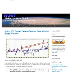 Claim: CO2 Causes Extreme Weather Even Without Global Warming