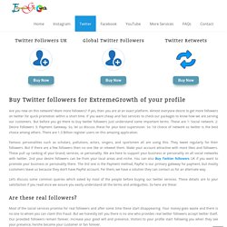 Buy Twitter Followers UK active,cheap & Global for £1.99 - ExtremeGrowth