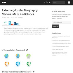 Extremely Useful Geography Vectors: Maps and Globes