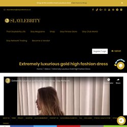 Extremely luxurious gold high fashion dress