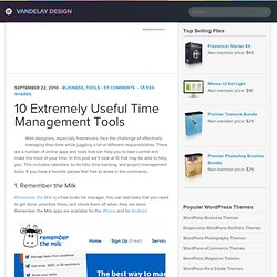 10 Extremely Useful Time Management Tools