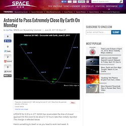 Asteroid 2011 MD to Pass Extremely Close By Earth on Monday