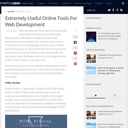Extremely Useful Online Tools For Web Development