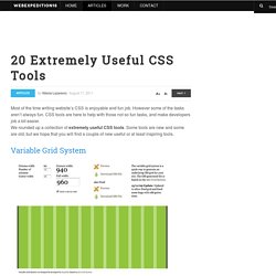 20 Extremely Useful CSS Tools - StumbleUpon - Pentadactyl