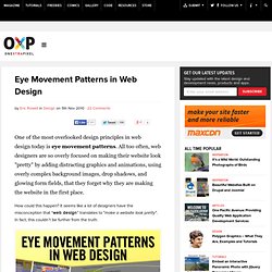 Eye Movement Patterns in Web Design